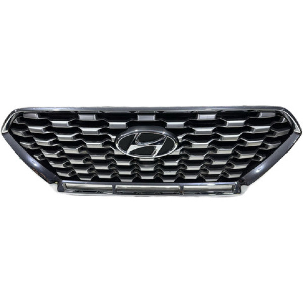 Emblema + Grade Creta 2021 2022 2023 Cromada Avaria Ver Foto