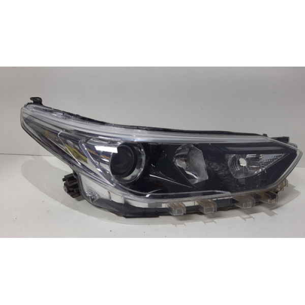 Farol Yaris Com Led 2018 2019 Direito Original Mascara Negra