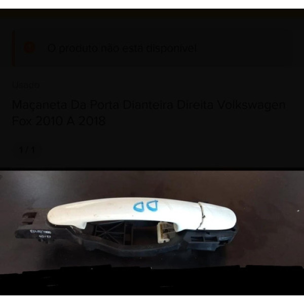 Maçaneta Da Porta Dianteira Direita Volkswagen Fox 2010/2018