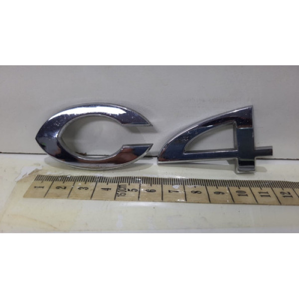 Emblema Tampa Porta Mala Citroen C4