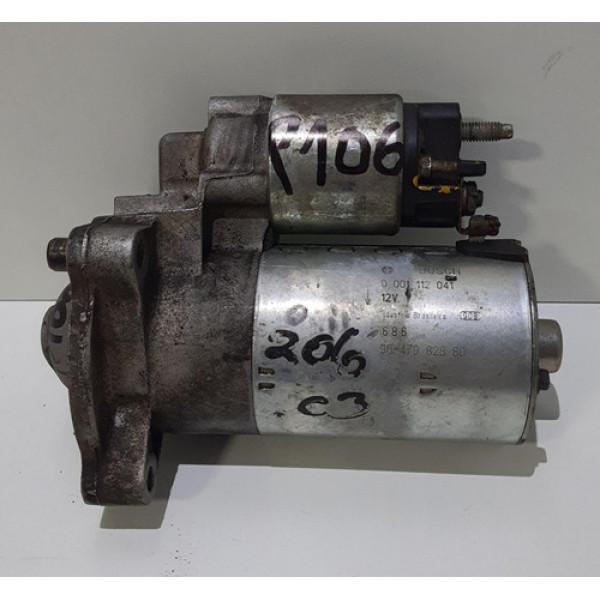 Motor De Partida 206 207 C3 Bosch 0001112041 Original