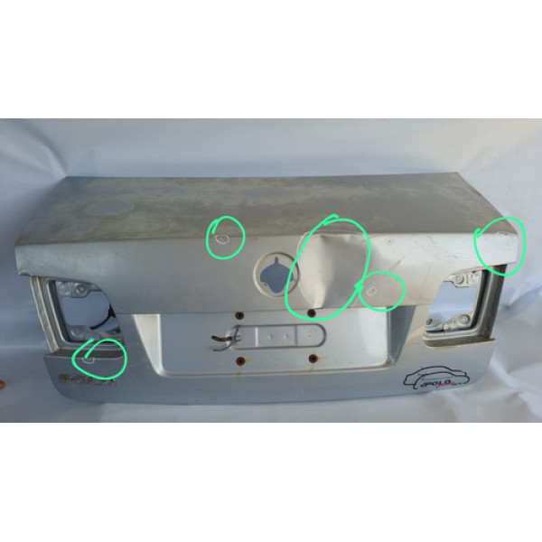 Tampa Traseira Porta Malas Volkswagen Polo Sedan 2005 2006