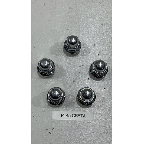 Jogo 5 Porcas Roda Hyundai Creta 2017 Á 2019 Original Usado 