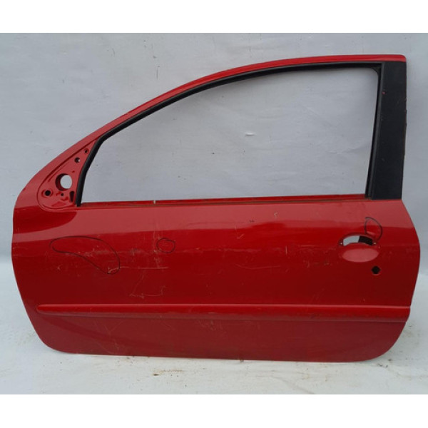 Porta Esquerda Peugeot 206 207 2 Portas Original 