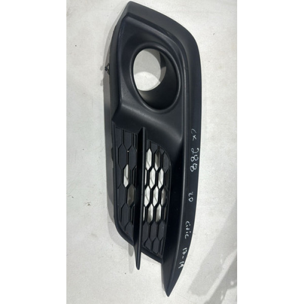 Moldura Grade Farol Milha Direito Honda Civic 2017 Á 2021