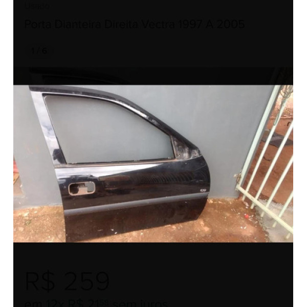 Porta Dianteira Direita Vectra 1997 A 2005