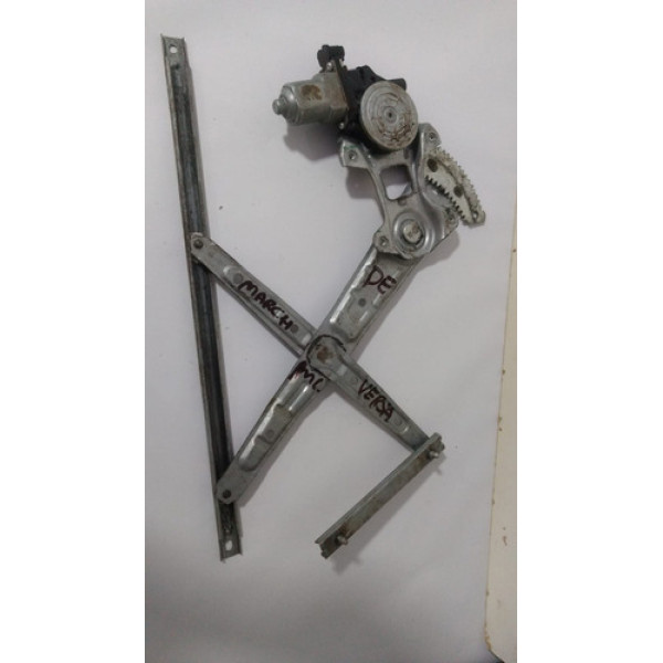 Máquina Vidro Nissan March Versa 2015/2020 Dianteira Esquerd