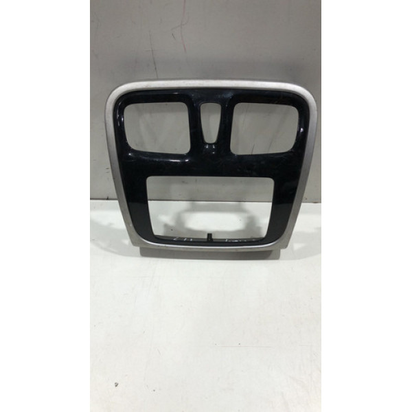 Moldura Central Multimídia Black Piano Renault Logan 2015/21