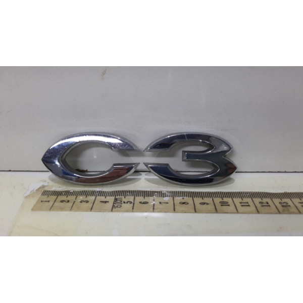 Emblema Tampa Traseira Citroen C3 