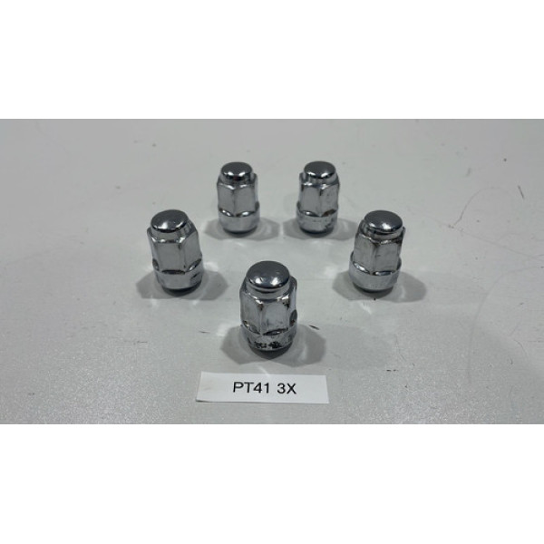 Kit 5 Porca Roda 19 Mm Cromada Honda Civic 2012 Á 2016 Orig