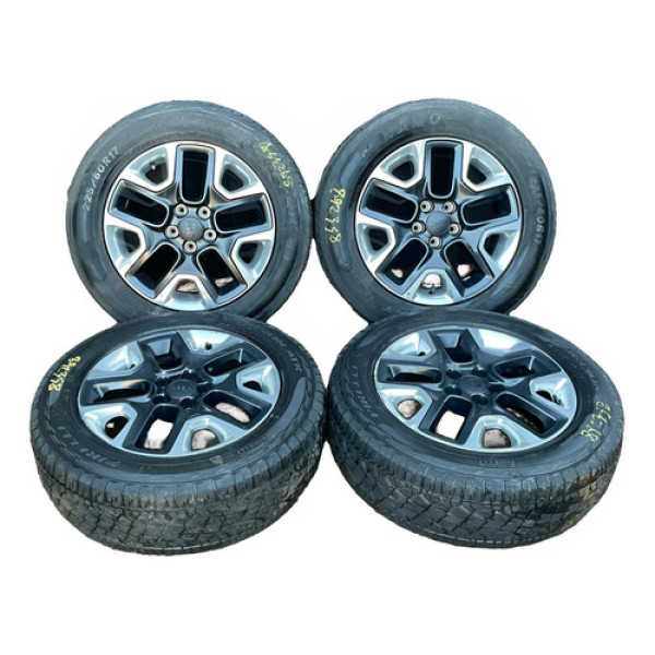 Jogo 4 Rodas Aro 17 Jeep Compass 2017 Á 2021 Original