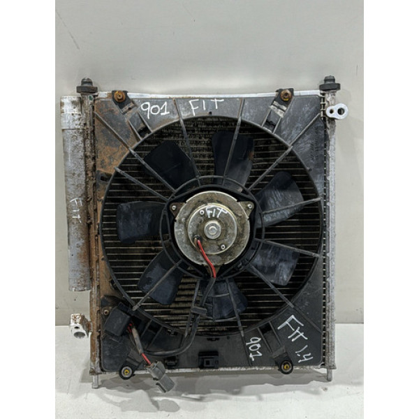 Condensador Ar Condicionado Ventoinha Honda Fit 2011 Origina