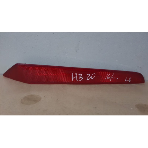 Refletor Esquerdo Parachoque Traseiro Hyundai Hb20 2016/2019