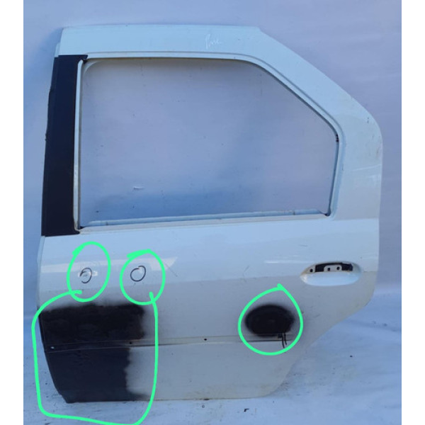 Porta Traseira Esquerda Renault Logan 2008/2013 Recperada