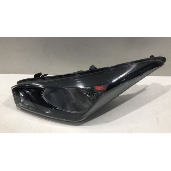 Farol Esquerdo Hyundai Hb20 2013 Á 2019 Mascara Negra Detalh