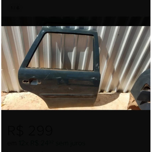 Porta Traseira Direita Gol Parati G2 G3 G4 Usada