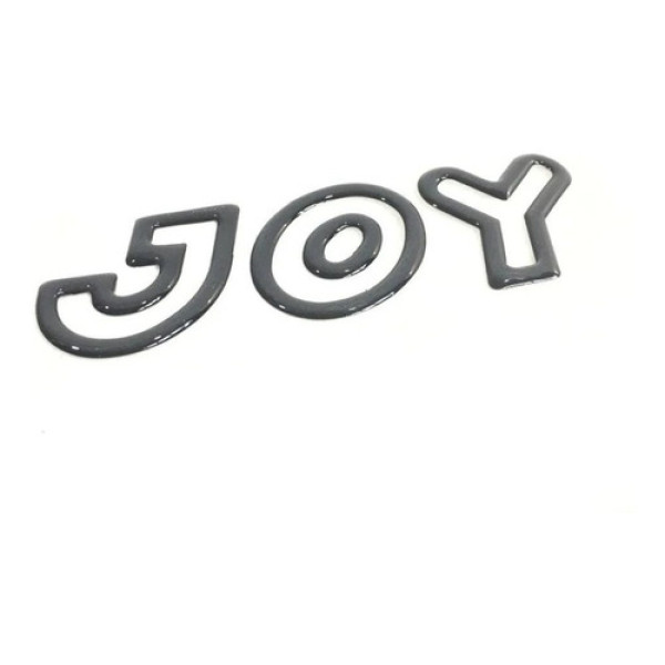 Emblema Joy Porta Dianteira Novo Corsa Meriva Original Cinza