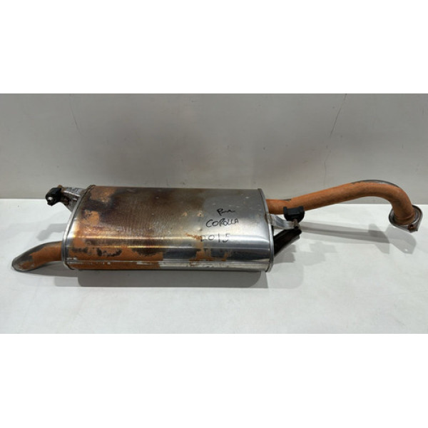 Escapamento Último Silencioso Corolla 2015 2016 2017 2018 