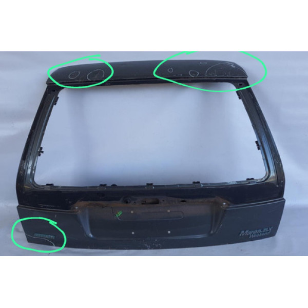 Tampa Traseira Fiat Marea Weekend Elx 99-07 Sem Vigia 