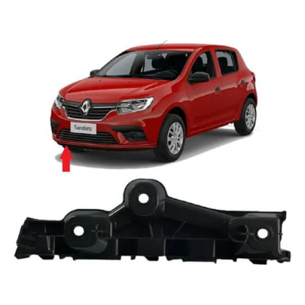 Guia Parachoque Dianteiro Direito Logan Sandero 2015 À 2019