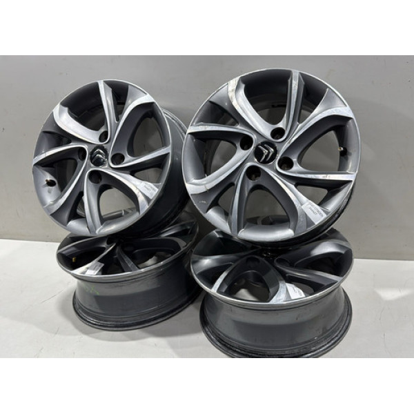 Jogo De Rodas Aro 15 Citroen C3 Tendance Usado Original!!