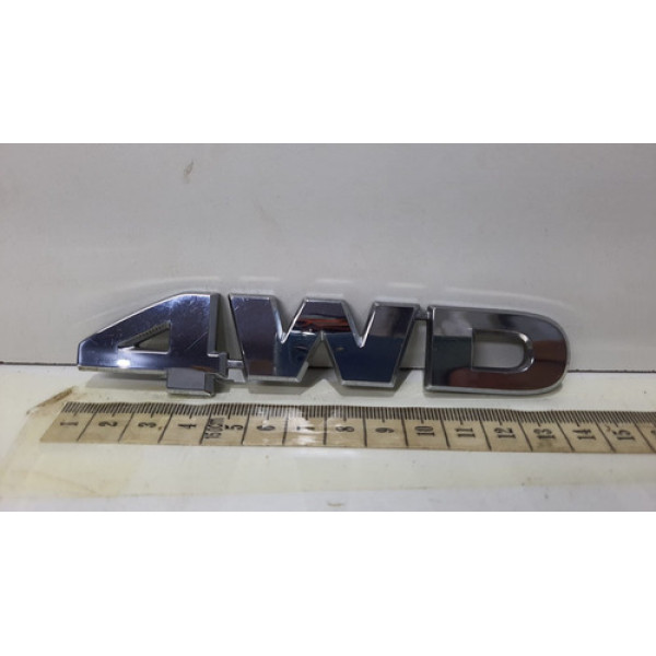 Emblema Letreiro Cromado 4wd Honda Crv 2015 2016 2017 2018